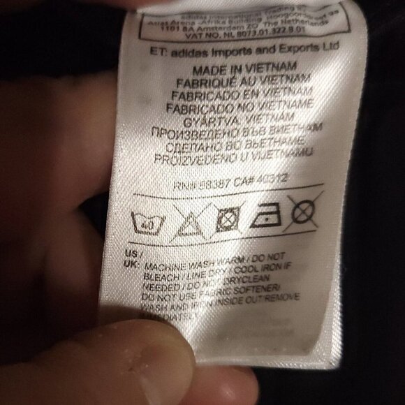 Adidas Boys Climalite Black Athletic Shorts XL - Picture 6 of 6